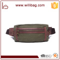 Vintage Canvas Messenger Waist Hiking Travel Zipper Canvas Waist Bag